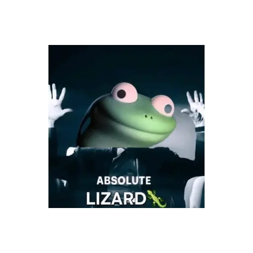 lizard in hoppers 