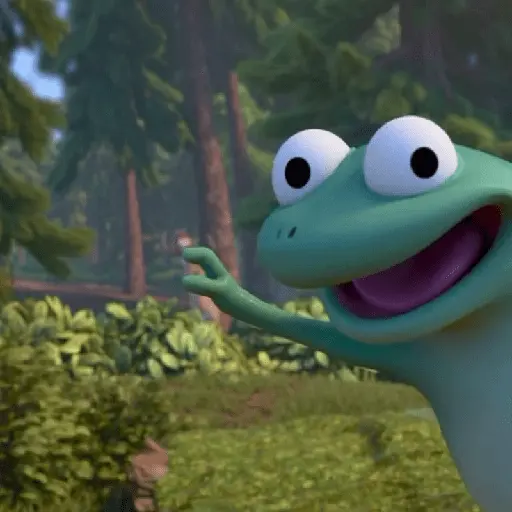 lizard in hoppers 