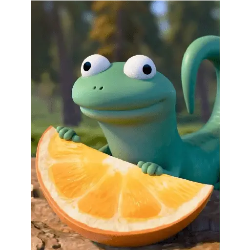 lizard in hoppers 