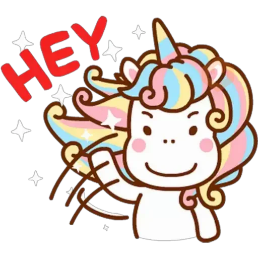 Unicornio Cute ♡ sticker 16