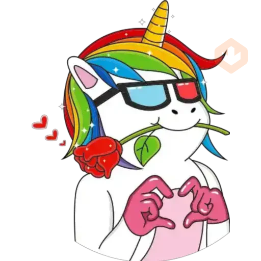Unicornio Cute 2 ♡ sticker 13