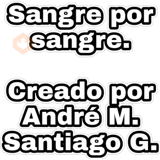 Sangre por sangre 😎 sticker 18