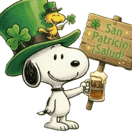 San Patricio Snoopy 🍀☘️