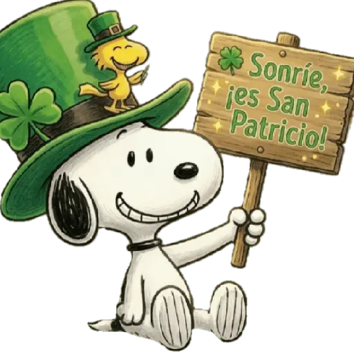 San Patricio Snoopy 🍀☘️