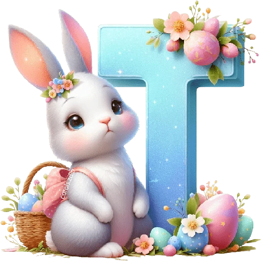 LETRAS INICIALES PASCUA 🐇🥚🌸