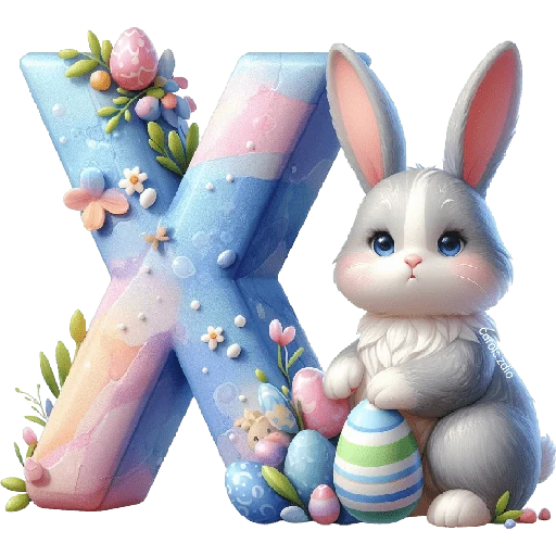 LETRAS INICIALES PASCUA 🐇🥚🌸