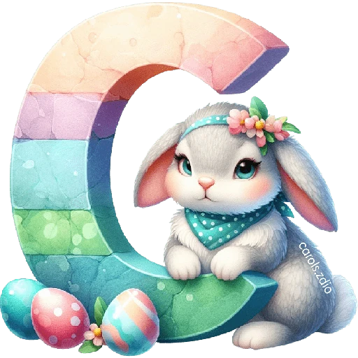 LETRAS INICIALES PASCUA 🐇🥚🌸