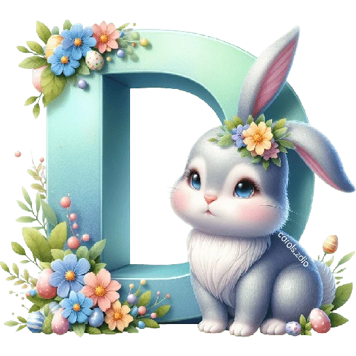 LETRAS INICIALES PASCUA 🐇🥚🌸