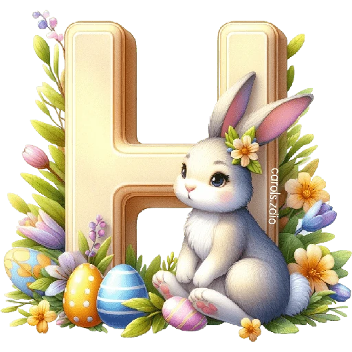 LETRAS INICIALES PASCUA 🐇🥚🌸