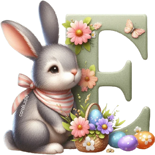 LETRAS INICIALES PASCUA 🐇🥚🌸