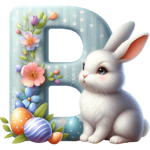 LETRAS INICIALES PASCUA 🐇🥚🌸