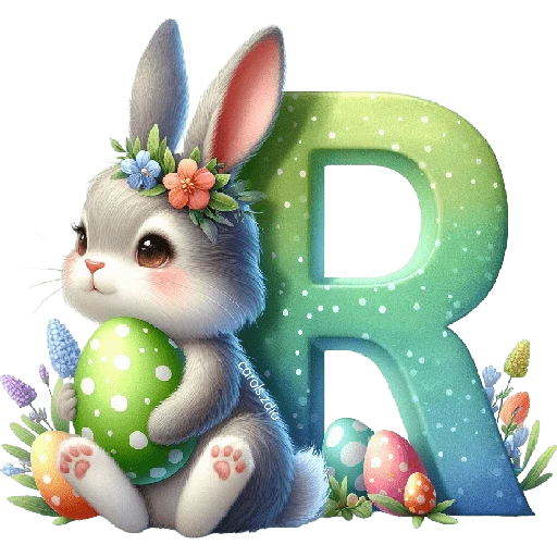 LETRAS INICIALES PASCUA 🐇🥚🌸