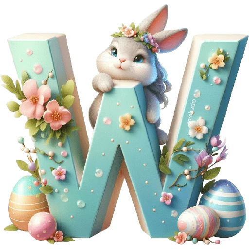 LETRAS INICIALES PASCUA 🐇🥚🌸