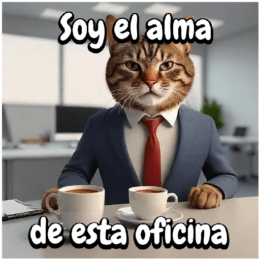 Gato trabajando!🐈‍⬛🏢💻