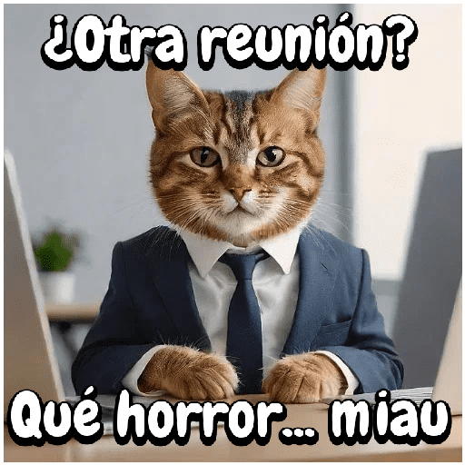 Gato trabajando!🐈‍⬛🏢💻 preview