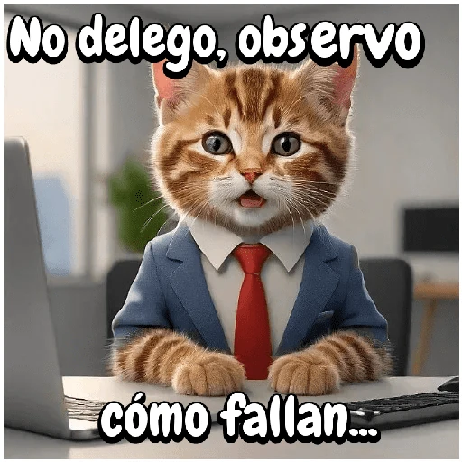Gato trabajando!🐈‍⬛🏢💻
