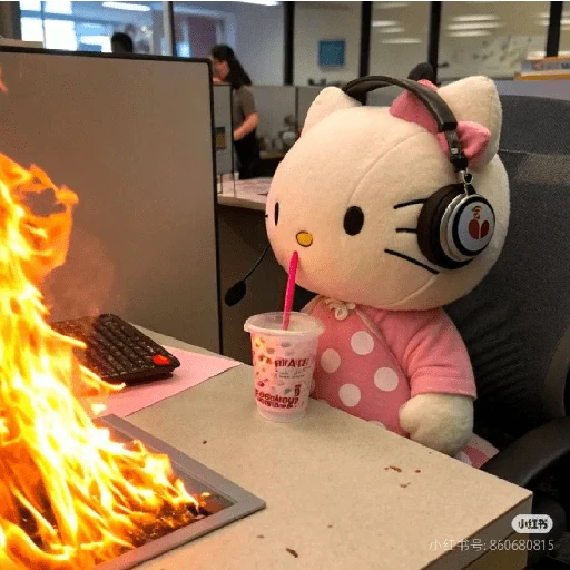Hello Kitty en la Oficina🐱🔥✨