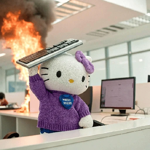 Hello Kitty en la Oficina🐱🔥✨