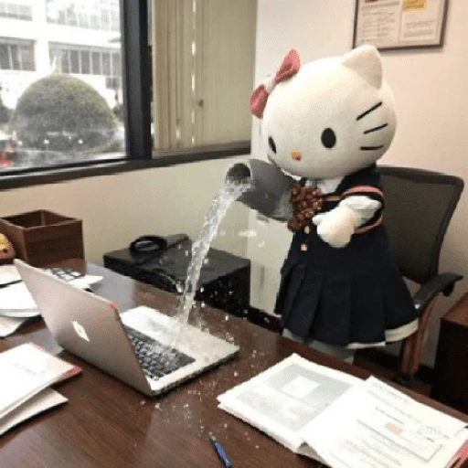 Hello Kitty en la Oficina🐱🔥✨