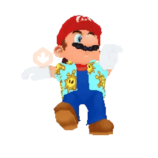 Mario bros emojis pixel sticker 21