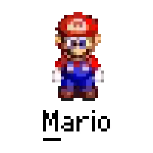 Mario bros emojis pixel sticker 16