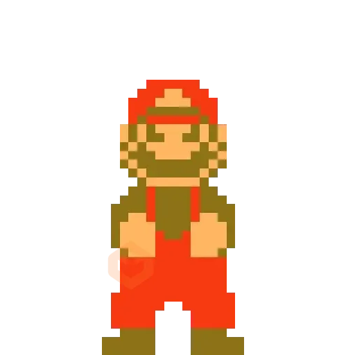 Mario bros emojis pixel sticker 17