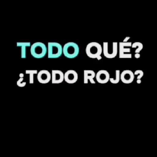 TODO QUÉ❓TODO ROJO❗