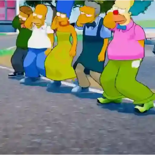 Los Simpson Baile🕺🏽TikTok🔥