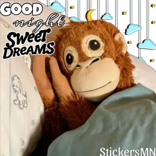 🐵Stuffed Monkey 🐒 @Stickers_MN