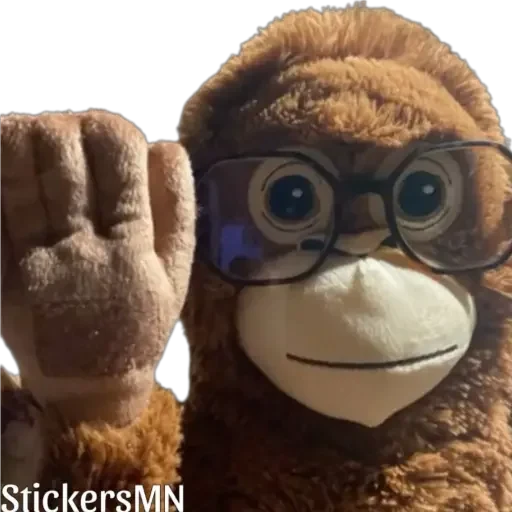 🐵Stuffed Monkey🐒 2 @Stickers_MN