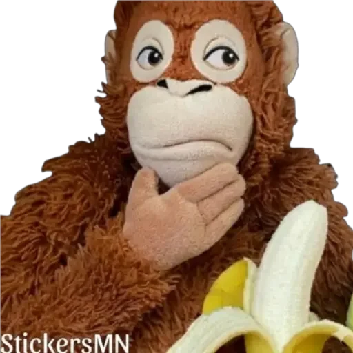 🐵Stuffed Monkey🐒 2 @Stickers_MN