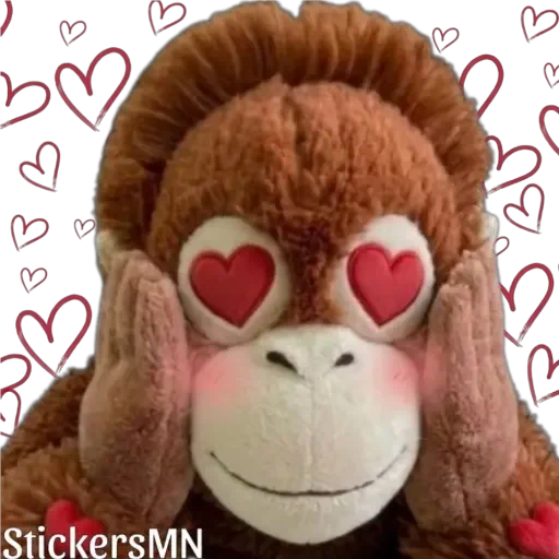 🐵Stuffed Monkey🐒 2 @Stickers_MN