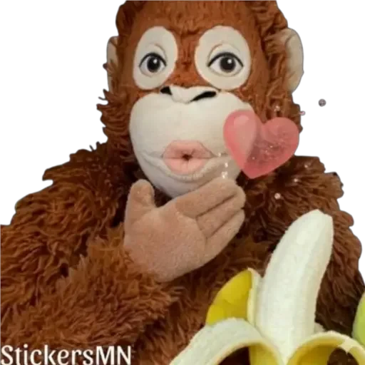 🐵Stuffed Monkey🐒 2 @Stickers_MN