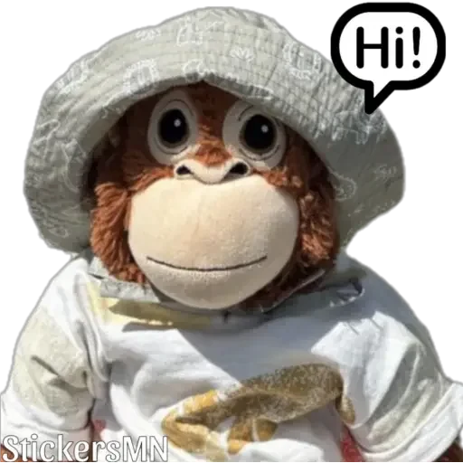 🐵Stuffed Monkey🐒 2 @Stickers_MN