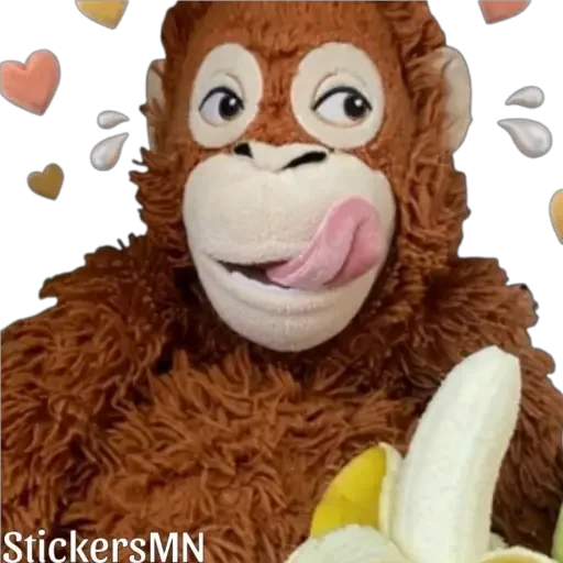 🐵Stuffed Monkey🐒 2 @Stickers_MN