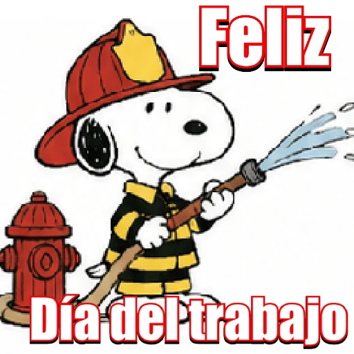 Snoopy Día del trabajo 💼👷🏻🧑🏻‍✈️