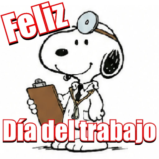 Snoopy Día del trabajo 💼👷🏻🧑🏻‍✈️