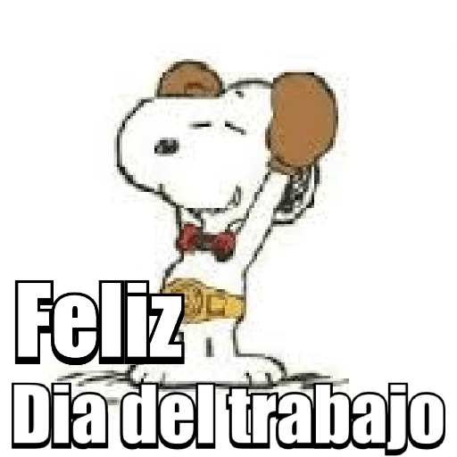Snoopy Día del trabajo 💼👷🏻🧑🏻‍✈️