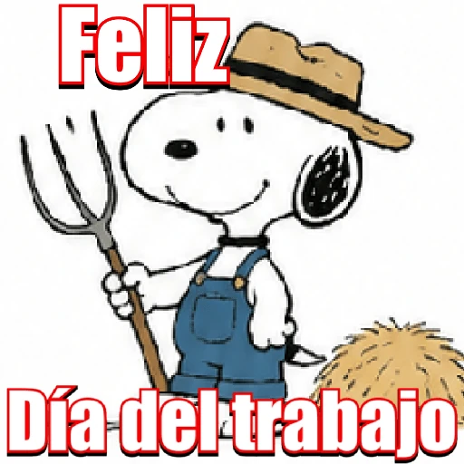Snoopy Día del trabajo 💼👷🏻🧑🏻‍✈️