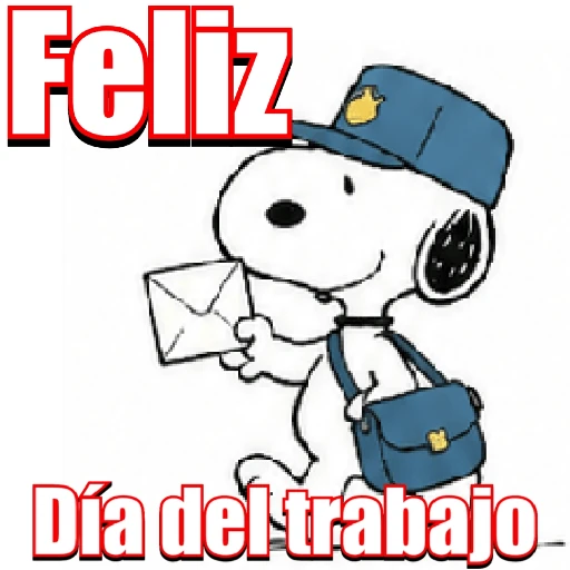 Snoopy Día del trabajo 💼👷🏻🧑🏻‍✈️