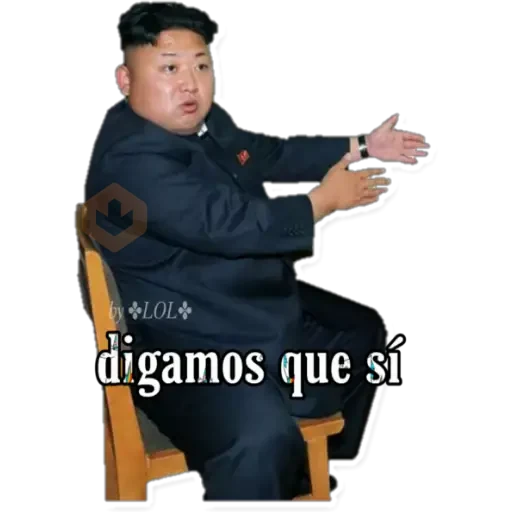 KIM YONG UN norcorean sticker 17