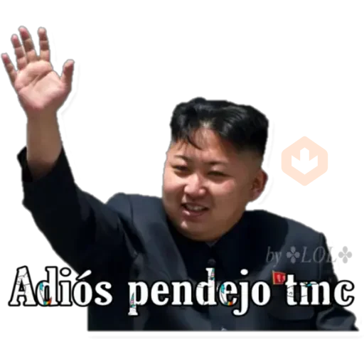 KIM YONG UN norcorean sticker 28