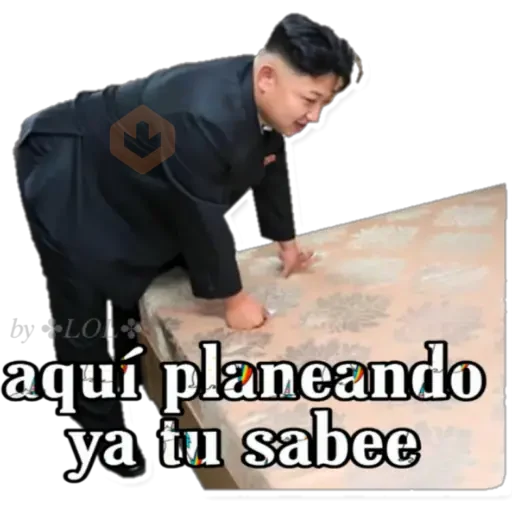 KIM YONG UN norcorean sticker 12