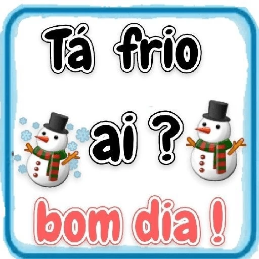 Que frio gente