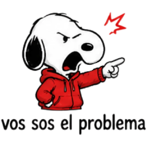 Snoopy enojado 🐾😡