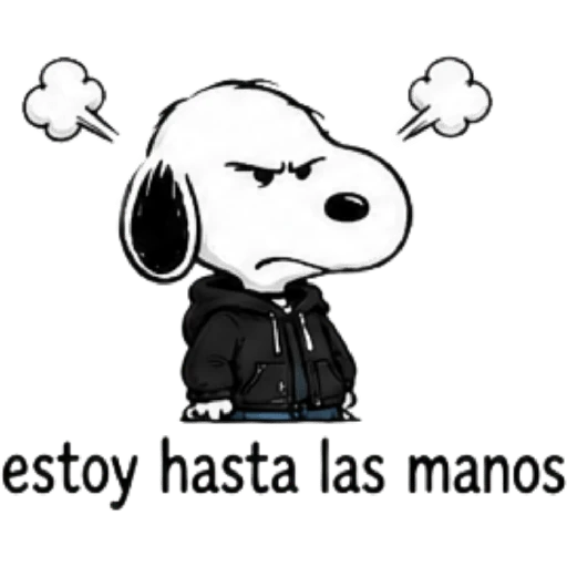 Snoopy enojado 🐾😡