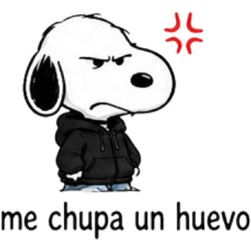 Snoopy enojado 🐾😡