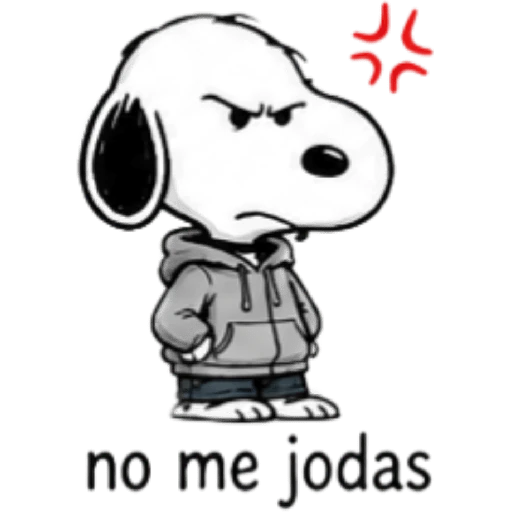 Snoopy enojado 🐾😡