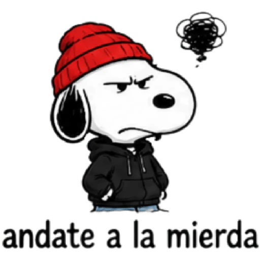 Snoopy enojado 🐾😡