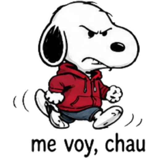 Snoopy enojado 🐾😡